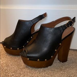 Mule Studded Wedge